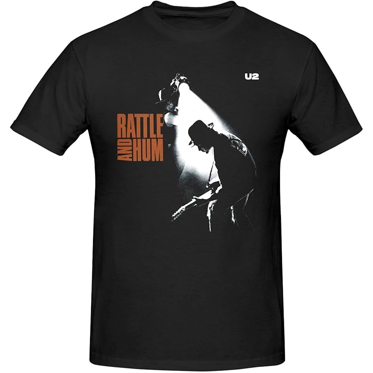 Amazon.com: U2 T Shirt Rattle & Hum Album Cover Band Logo Official